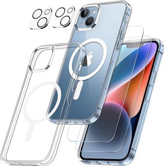 Coque pour iPhone 15 et 2 Verres Trempé écran et 2 Protections Caméra