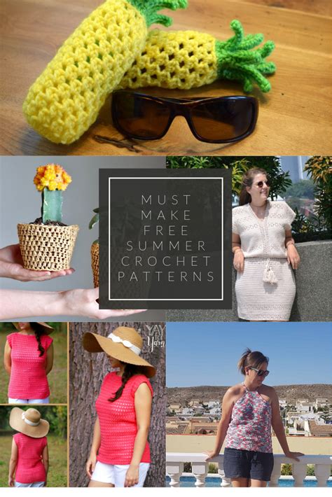 Must Make Free Summer Crochet Patterns The Loopy Lamb