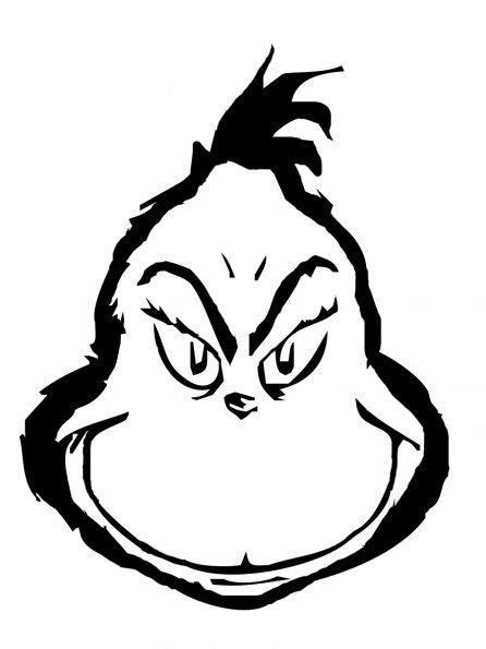 Image Result For Grinch Face Template Grinch Coloring Pages Face