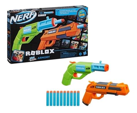 Nerf Pack 2 Piezas Roblox Hasbro Pistola Balas Juguete Envío Gratis