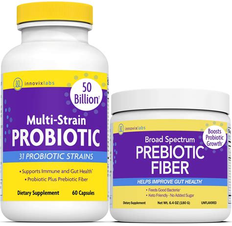 Buy Innovixlabs Probiotic And Prebiotic Bundle Multi Strain Probiotic 60