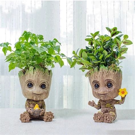 Baby Groot Flower Pot Guardians Galaxy Groot Tree Man Flower Etsy