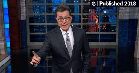 Stephen Colbert Takes On Trump’s Friendship With Tabloid Publisher The New York Times