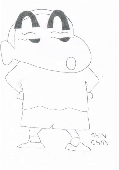 Shinchan Pencil Sketch