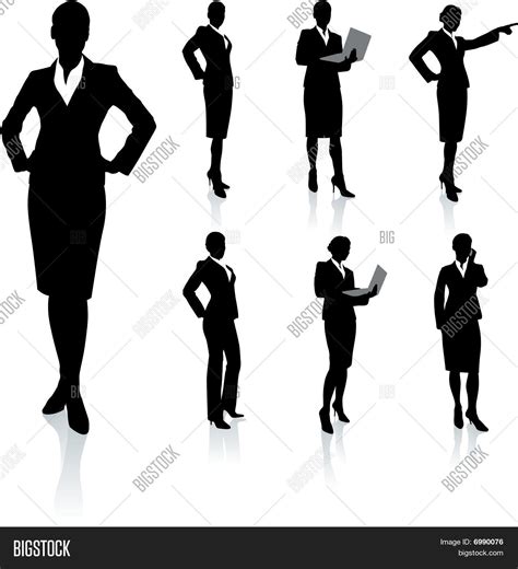 Businesswoman Silhouette Collection Stock Vector And Stock Photos Bigstock