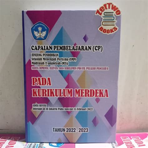 jual buku capaian pembelajaran smpmts  kurikulum merdeka edisi