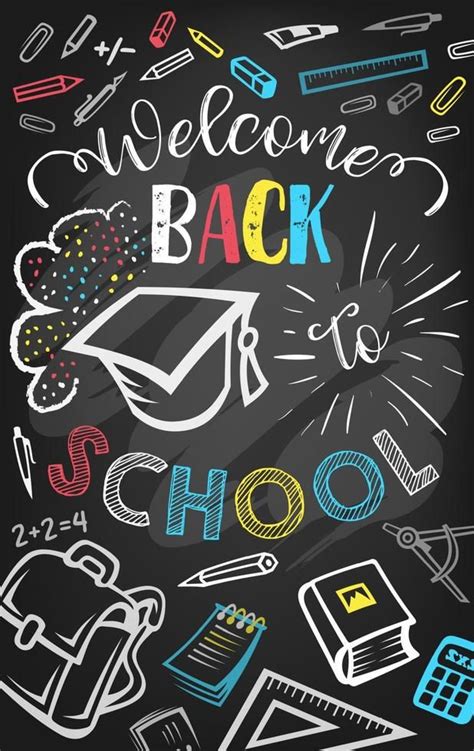 Welcome back to school greeting poster design | Welcome back to school ...