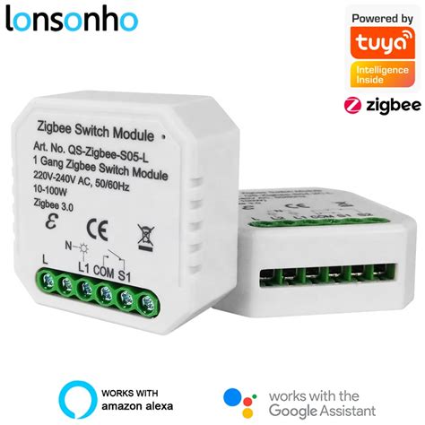 Zigbee 1 Gang No Neutral Switch Module Wiring Devices Integrations