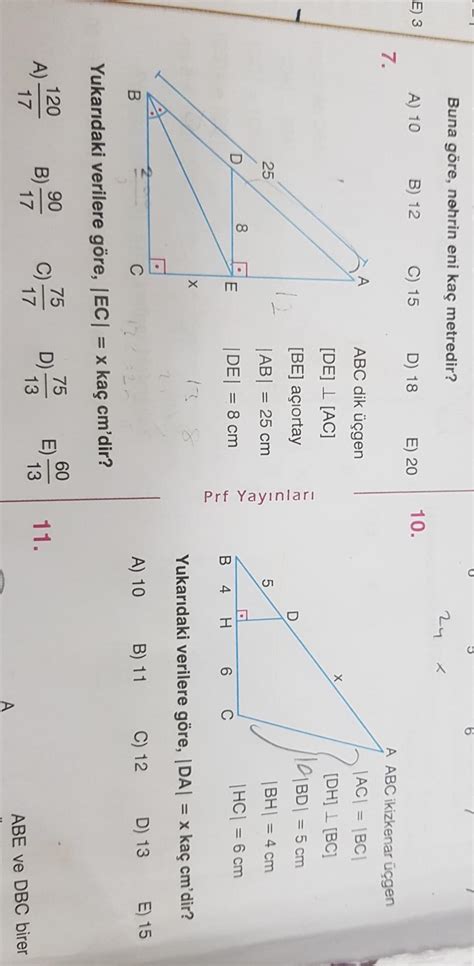 Aciklayarak Cozer Misiniz Ucgenlerde Benzerlik Sinif Eodev