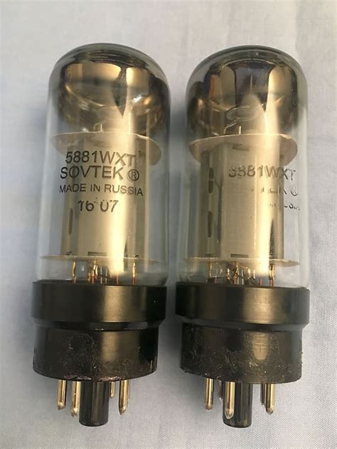 Sovtek 5881WXT 6L6GC Matched Pair Tests New On Reverb