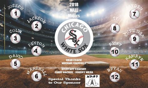 Chicago White Sox Custom Baseball Banners Examples