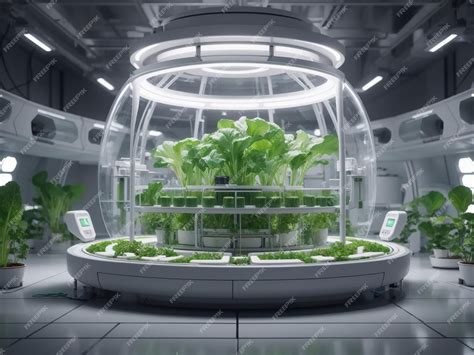 Premium Ai Image Organic Vegetable Farm Hydroponic Vegetable Plant