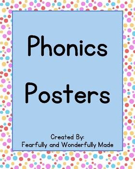 Phonics Posters By Fearfully And Wonderfully Made TPT