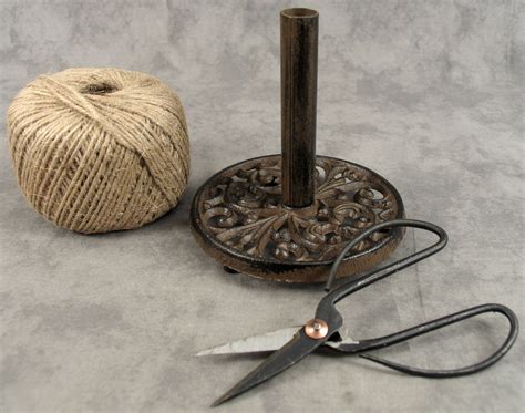 Cast Iron Twine Holder With Scissor For Kitchen Or Crafts Etsy