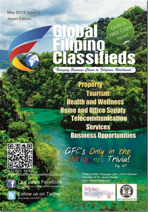 Global Filipino Classifieds Feature On The Cover When In Manila