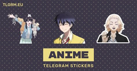 “Anime” stickers set for Telegram