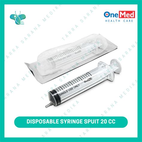 Onemed Disposable Syringe Spuit Eccentric Tip Cc Lubang Samping Pcs