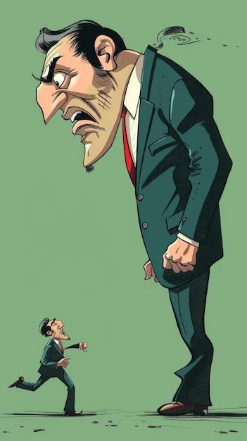 A Cartoon Of A Man With A Man In A Suit And A Cartoon Character With A Man In A Suit And Tie