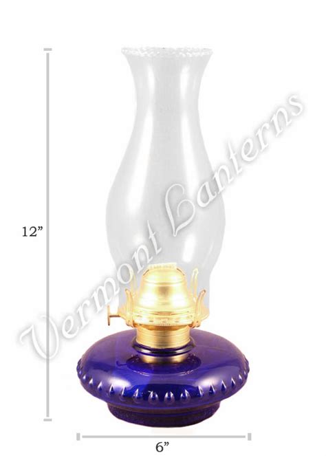 Victorian Oil Lamp Cobalt W Reflector Wall Mount Vermont Lanterns