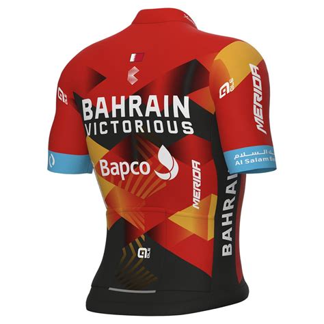 Al Bahrain Victorious Replica Short Sleeve Jersey Multicolor