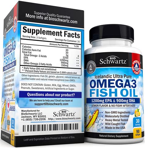 Omega 3 Fish Oil Supplement Immune And Heart Support Benefits Promotes