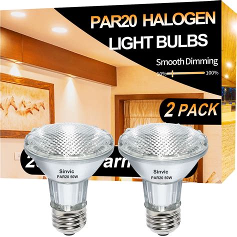 sinvic pcs par   dimmable halogen bulb  indooroutdoor