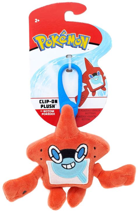 Pokemon Rotom Pokedex Clip On Plush