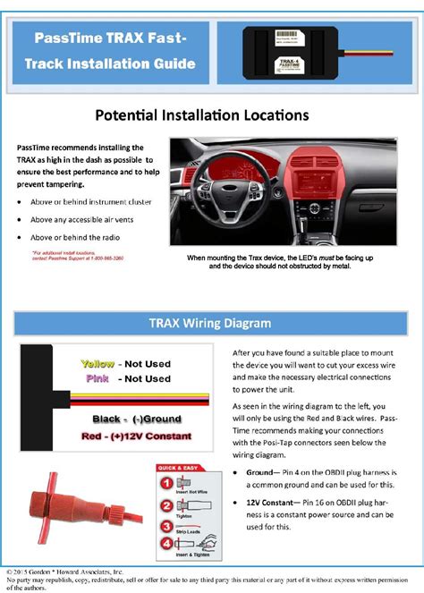 Passtime Ptc 6r Gps Wiring Diagram - Wiring Diagram and Schematic