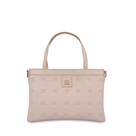 Bolsa Crossbody Monograma Troquelado Color Nude Cloe Factory Store