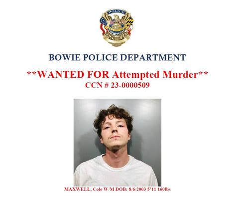 WANTED for Attempted Murder (Bowie Police Department) — Nextdoor — Nextdoor