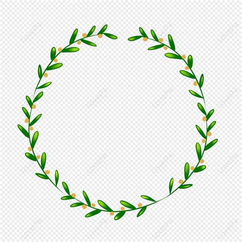 Olive Branch Round Border, Round Border, Circle Branch, Peace Free PNG ...