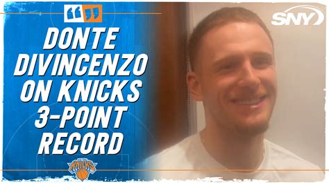 Donte Divincenzo Reacts To Breaking The Knicks Single Game Three Point Record