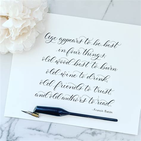 Custom Calligraphy Piece - Blue Skies Lettering