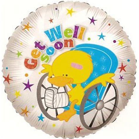 18 Get Well Soon Theme Foil Mylar Balloons 6 Balloons