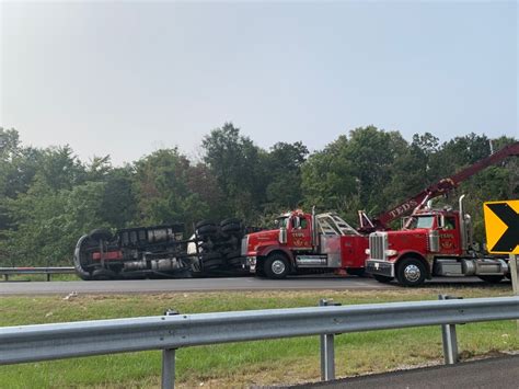 Tractor Trailer Flips Near I 95 Ramp In Baltimore Officials