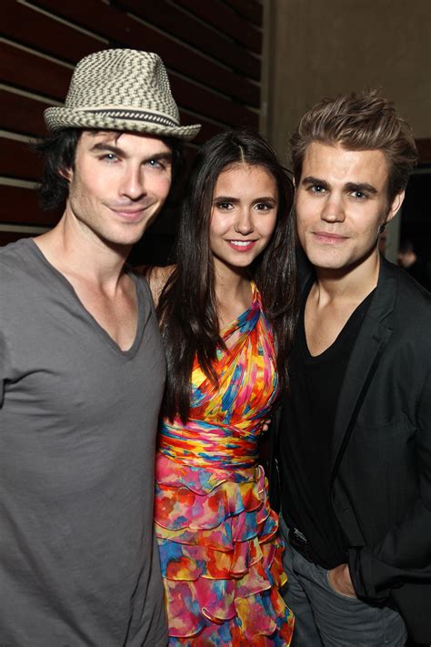 Vampire Diaries Stars Ian Somerhalder Nina Dobrev And Paul Wesley