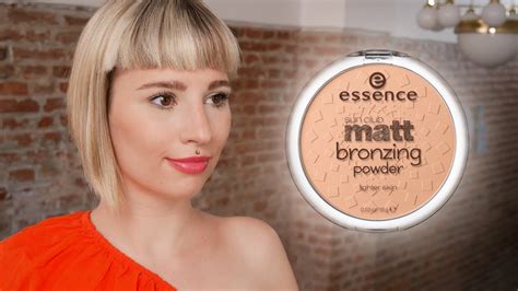 Essence Sun Club Matt Bronzing Powder Review Demonstration YouTube