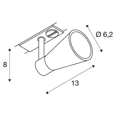 Spot GU10 Pour Rail 1 Allumage Blanc AVO TRACK SLV Rails 1 Et 3