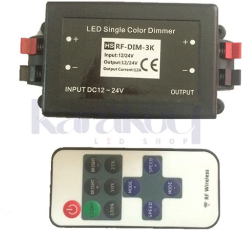 Amper Rf Kumandal Tek Renk Dimmer Karak Y Led Shop