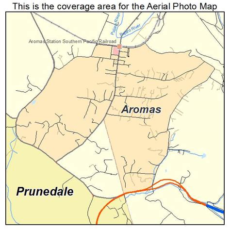 Aerial Photography Map of Aromas, CA California