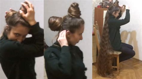 Realrapunzels Very Large Double Buns Front And Back Preview Youtube