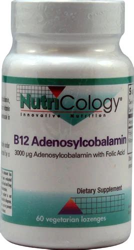 Comprar Nutricology B12 Adenosylcobalamin Vegetarian Lozenges 3000