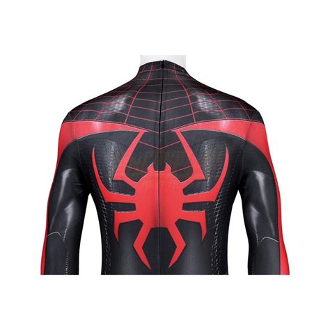 Spider-Man Miles Morales Cosplay Suit Classic Red And Black Costume