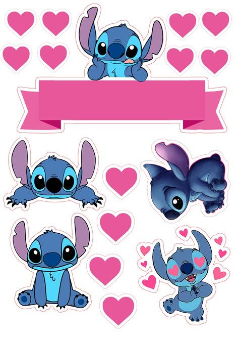 Topo De Bolo Stitch Para Imprimir Stitch Cake Lilo And Stitch Cake