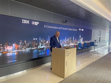 Chuck Schumer on Twitter: "I joined @TechNYC, @IBM to outline my SAFE ...