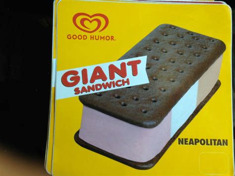 BN GOOD HUMOR GIANT SANDWICH NEAPOLITA ICE CREAM VINYL ICE CREAM TRUCK