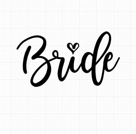 Bride Svg Brides Maid Svg Maid Of Honor Svg Cut File Etsy