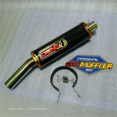 Jual Silincer Silencer Knalpot Daeng 4 Carbon Inlet 38mm Shopee Indonesia