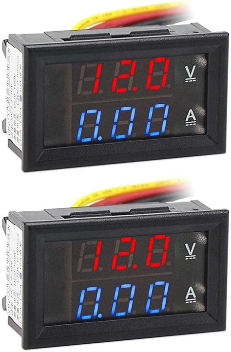 Pz Led Amperometro Voltmetro Digitale Dc V A Volt