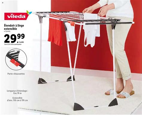 Promo Tendoir Linge Extensible Vileda Chez Lidl Icatalogue Fr